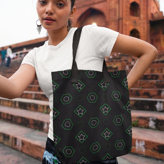 Grünes Memphis Tasche