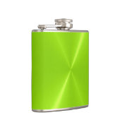 Grünes Metallisches Metall 2 Flachmann (Rechts)