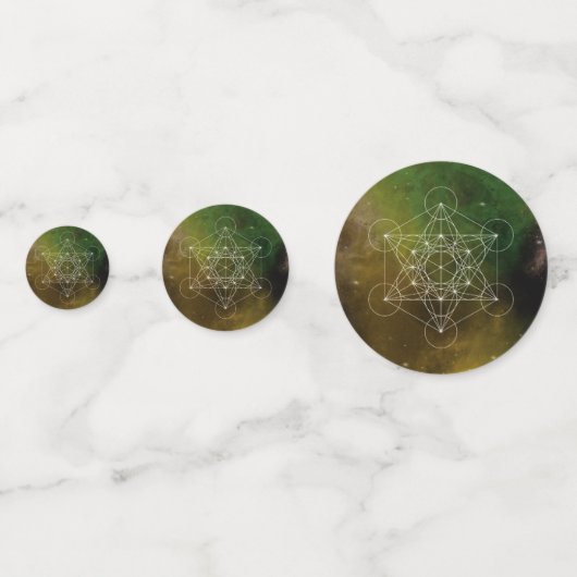grünes Metatron Konfetti (Vorderseiten)