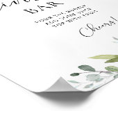 Grünes Mimosa-Bar Poster (Ecke)