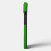 Grünes Minimal-Blatt-Design Case-Mate iPhone Hülle (Rückseite / Links)