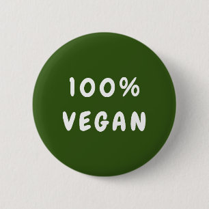 Grünes minimales 100% VEGAN Button