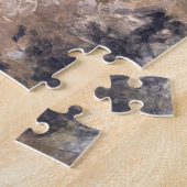 Grünes Mit Augen Hübsches Abstraktes Original Puzzle (Seite)