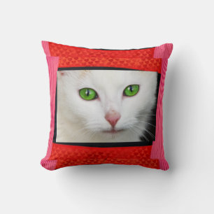 Grünes Mit Augen Katzenkissen Kissen