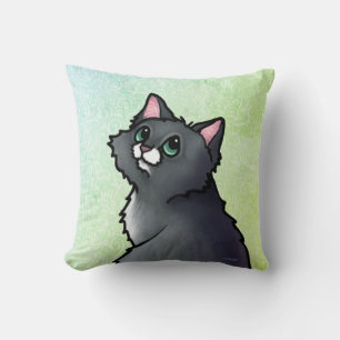Grünes Mit Augen Katzenwirbelkissen Kissen