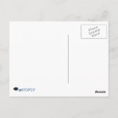 Grünes Mit Augen Monster Postkarte (Rückseite)