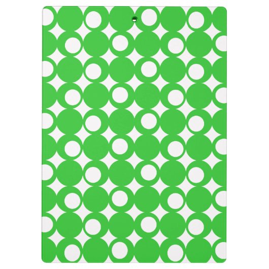 Grünes Mod-Ball-Design mit benutzerdefiniertem Tex Klemmbrett (Rückseite)