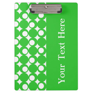 Grünes Mod-Ball-Design mit benutzerdefiniertem Tex Klemmbrett