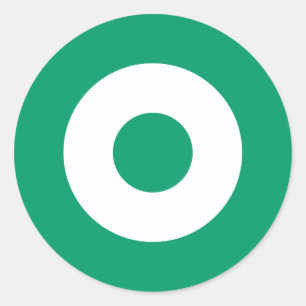 Grünes Mod-runder Aufkleber