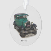 Grünes Modell A Acrylschmuck Ornament (Vorderseite)