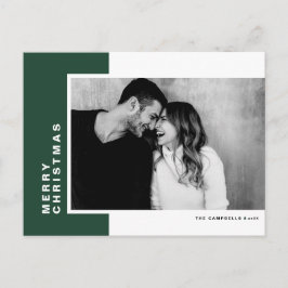 Grünes, modernes Foto, frohe Weihnachten