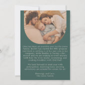 Grünes modernes Foto Weihnachten (Rückseite)