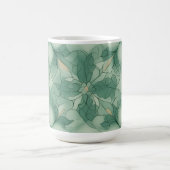 Grünes modernes Geo-Muster Kaffeetasse (Mittel)
