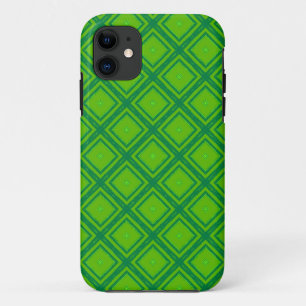 Grünes modernes geometrisches Mosaikmuster 3 Case-Mate iPhone Hülle
