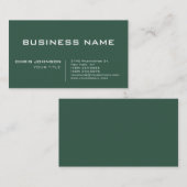 Grünes modernes Unternehmen Visitenkarte (Vorne/Hinten)