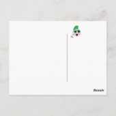 Grünes Mohawk-Baseball Postkarte (Rückseite)