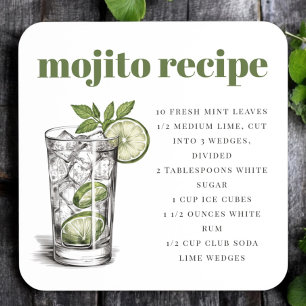 Grünes Mojito Rezept Getränkeuntersetzer