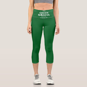 Grünes Monster Boston Green Monstah Baseball-Gesch Capri Leggings