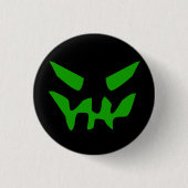 Grünes Monster Button (Vorderseite)