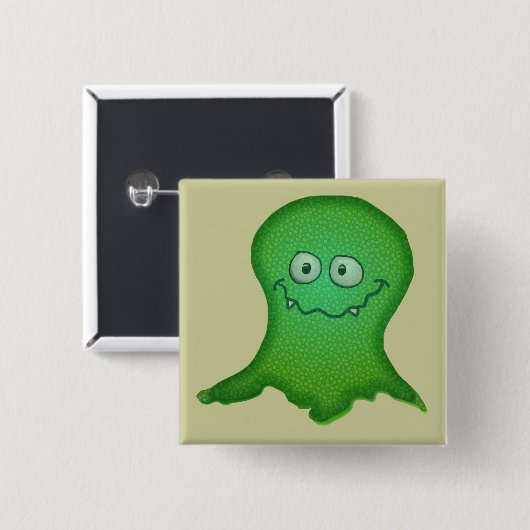 Grünes Monster Button (Vorne & Hinten)