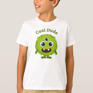 Grünes Monster Cooler Typ Kinder T - Shirt