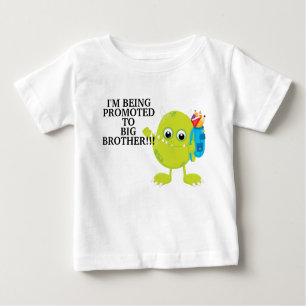 Grünes Monster für den Großen Bruder Baby T-shirt