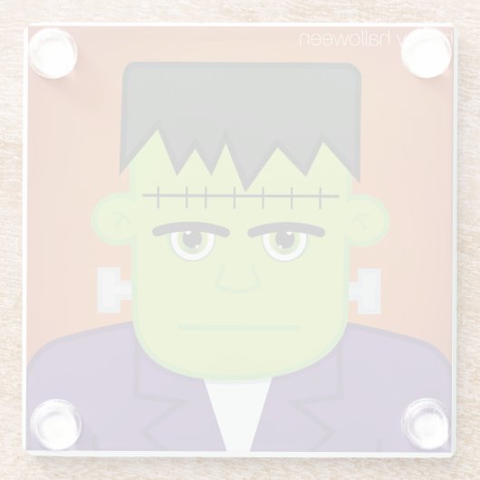 Grünes Monster Glasuntersetzer (Rückseite)