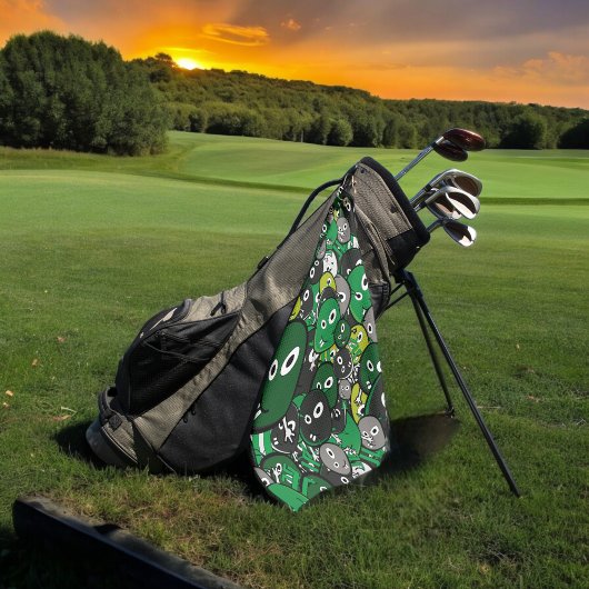 Grünes Monster Golfhandtuch