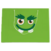 Grünes Monster Große Geschenktüte (Vorderseite)