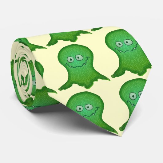 Grünes Monster Krawatte (Gerollt)