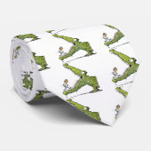 Grünes Monster Krawatte (Gerollt)