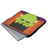 Grünes Monster Laptopschutzhülle (Vorne Knopf)
