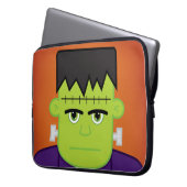 Grünes Monster Laptopschutzhülle (Vorderseite Links)