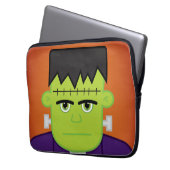 Grünes Monster Laptopschutzhülle (Vorderseite Links)