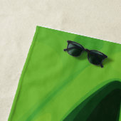 Grünes Monster mit großen Zähnen Strandtuch (Beispiel)