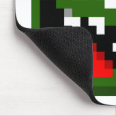 Grünes Monster - Pixel Art Mousepad (Ecke)