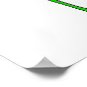 Grünes Monster Poster (Ecke)