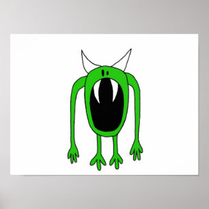 Grünes Monster Poster