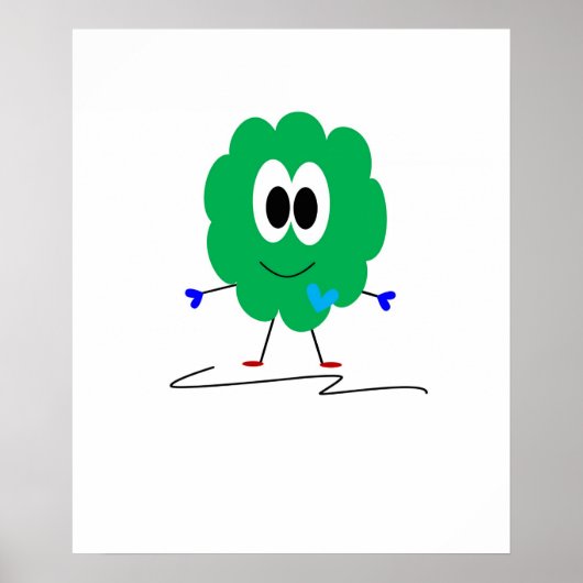 Grünes Monster Poster (Vorne)