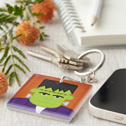 Grünes Monster Schlüsselanhänger (Vorderseite rechts)