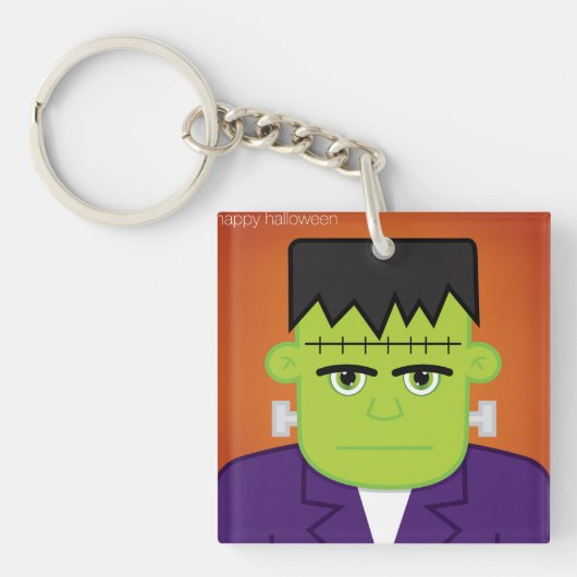 Grünes Monster Schlüsselanhänger (Vorderseite)