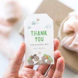 Grünes Monster Trucks Geburtstag Geschenkanhänger