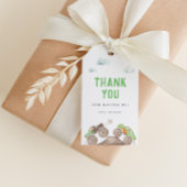 Grünes Monster Trucks Geburtstag Geschenkanhänger