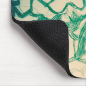 Grünes Monster versucht Kitsune zu überzeugen Mousepad (Ecke)