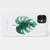 Grünes Monstera Leaf Case-Mate iPhone Hülle (Rückseite (Horizontal))