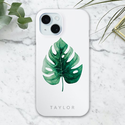 Grünes Monstera Leaf Case-Mate iPhone Hülle