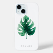 Grünes Monstera Leaf Case-Mate iPhone Hülle (Rückseite)