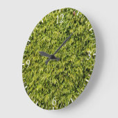 Grünes Moos Große Wanduhr (Winkel)