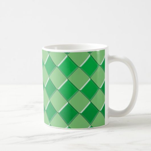 Grünes Mosaikbild Kaffeetasse (Rechts)