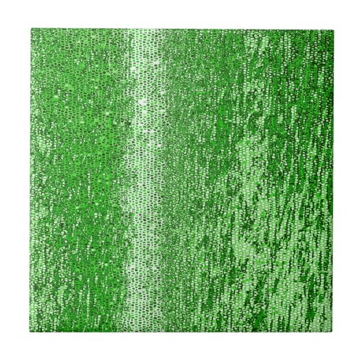 Grünes Mosaikmuster Fliese (Vorderseite)